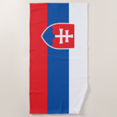 slowakische Flagge Strandtuch (Vorderseite)