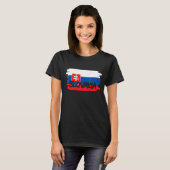 slowakische Flagge T-Shirt (Vorne ganz)