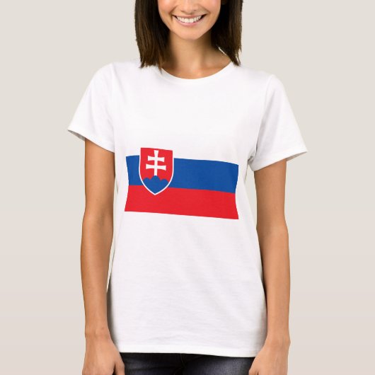 slowakische Flagge T-Shirt (Vorderseite)