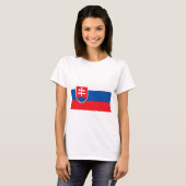 slowakische Flagge T-Shirt (Vorne ganz)