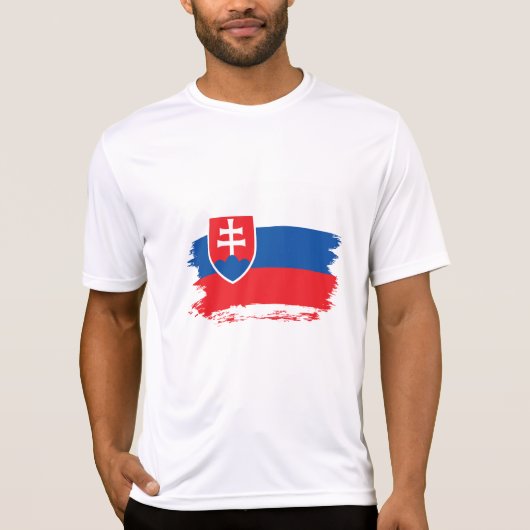 Slowakische Flagge T-Shirt (Vorderseite)