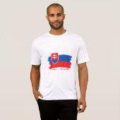 Slowakische Flagge T-Shirt (Vorne ganz)
