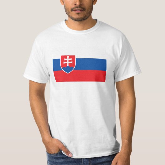 slowakische Flagge T-Shirt (Vorderseite)