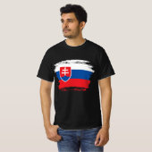 Slowakische Flagge T-Shirt (Vorne ganz)