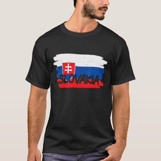 slowakische Flagge T-Shirt (Vorderseite)