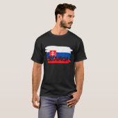 slowakische Flagge T-Shirt (Vorne ganz)