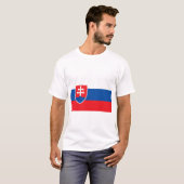 slowakische Flagge T-Shirt (Vorne ganz)