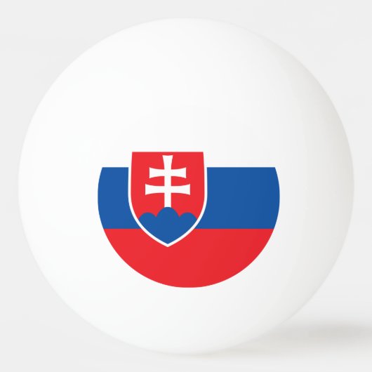 slowakische Flagge Tischtennisball (Vorderseite)