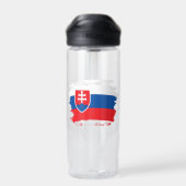Slowakische Flagge Trinkflasche (Rückseite)