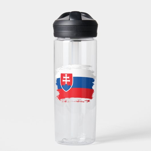 Slowakische Flagge Trinkflasche (Vorderseite)
