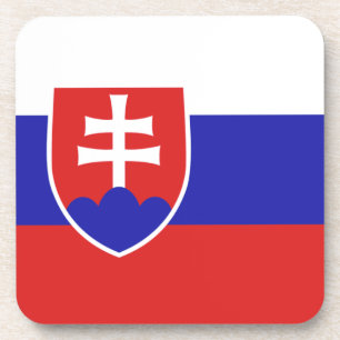 slowakische Flagge Untersetzer