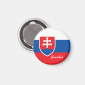 Slowakische Flagge - Urlaub, Reise/Sport Magnet (Vorderseite/Rückseite)