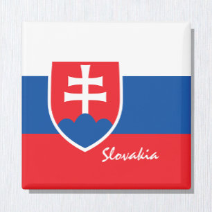 Slowakische Flagge - Urlaub, Reise/Sport Magnet
