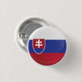 slowakische Icon-Flagge Button (Vorne & Hinten)