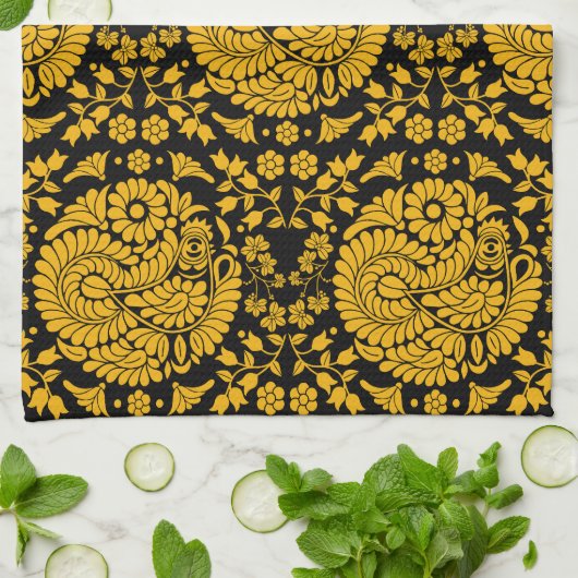 Slowakische Kunst Geschirrtuch (Gefaltet)