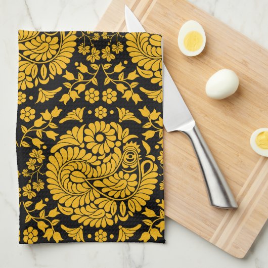 Slowakische Kunst Geschirrtuch (Viertel Falte)