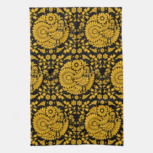 Slowakische Kunst Geschirrtuch (Vertikal)