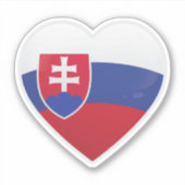slowakische Liebe Aufkleber (Vorderseite)