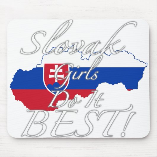Slowakische Mädchen tun es Bestes! Mousepad (Vorne)