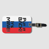 Slowakische Nationalflagge Funny Patriotic Gepäckanhänger (Vorderseite (Horizontal))