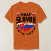 slowakische slowakische Flagge Zitat5 T-Shirt (Design vorne)