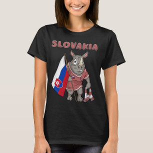 Slowakischer Fan Slowakei Rhino T-Shirt