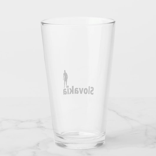 slowakischer Fußball Glas (Rückseite)