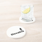 slowakischer Fußballspieler, der Punkt als Ball ve Getränkeuntersetzer (Seite)