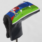 Slowakischer Golfer Golf Headcover (3/4 Vorderseite)