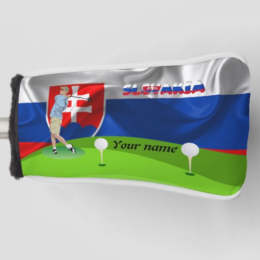 Slowakischer Golfer Golf Headcover (Vorderseite)