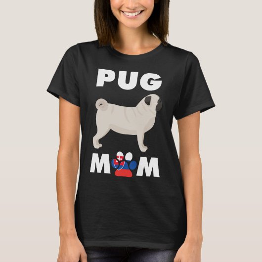 Slowakischer Hund Mops Mama Essenzieller T - Shirt (Vorderseite)