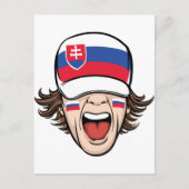 Slowakischer Sportfan Postkarte (Vorderseite)