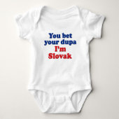 Slowakisches Dupa 1 Baby Strampler (Vorderseite)