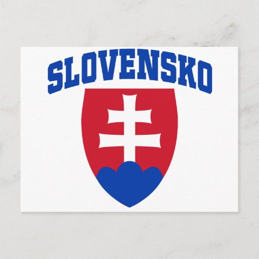 Slowakisches Emblem Postkarte (Vorderseite)