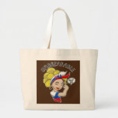 Slowakisches Girl unbrechlich I Slowakisches Erbe Jumbo Stoffbeutel (Vorne)