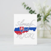 Slowakisches Girls Rock! Postkarte (Stehend Vorderseite)