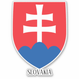 Slowakisches Nationalwappen Patriotisch Aufkleber