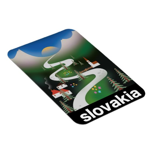 Slowakisches Reiseplakat Magnet (Rechte Seite)