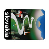 Slowakisches Reiseplakat Magnet (Horizontal)