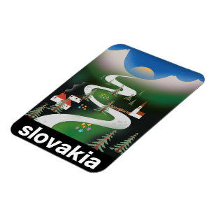 Slowakisches Reiseplakat Magnet