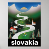 Slowakisches Reiseplakat Poster (Vorne)