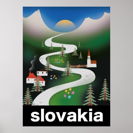 Slowakisches Reiseplakat Poster (Vorne)