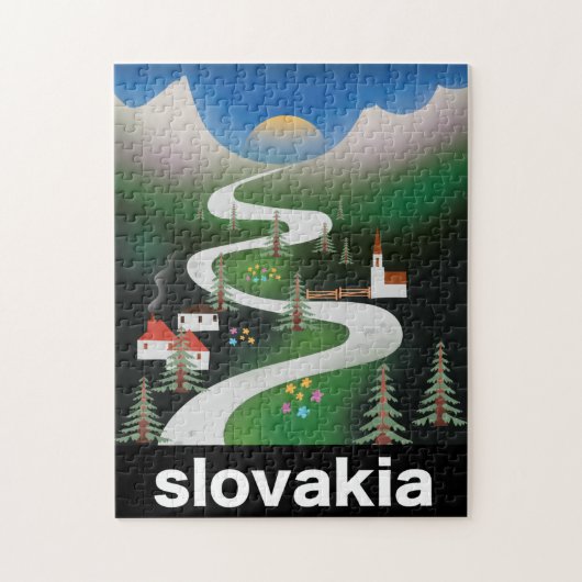 Slowakisches Reiseplakat Puzzle (Vertikal)