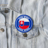 Slowakisches RundEmblem Button (Beispiel)