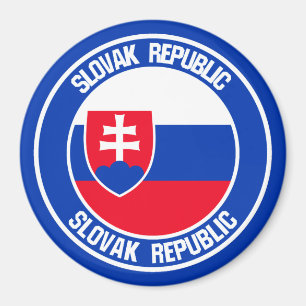 Slowakisches RundEmblem Magnet