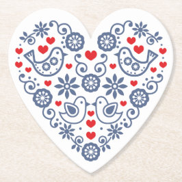 Slowakisches Volksmuster Untersetzer