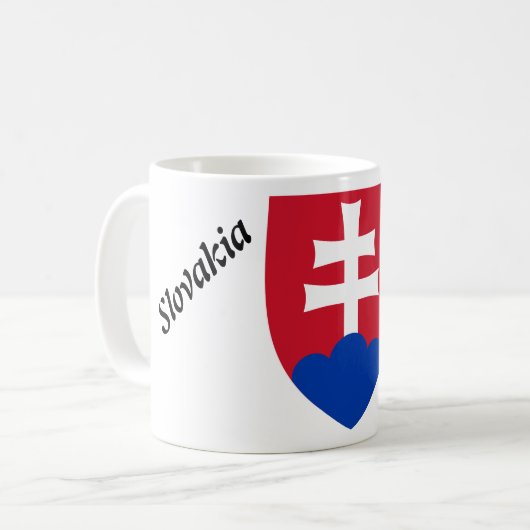 Slowakisches Wappen Kaffeetasse (Vorderseite Links)