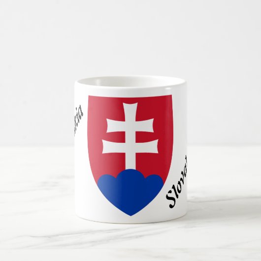 Slowakisches Wappen Kaffeetasse (Mittel)