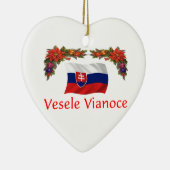 Slowakisches Weihnachten Keramik Ornament (Rechts)