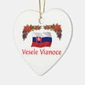 Slowakisches Weihnachten Keramik Ornament (Links)